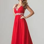 red dress