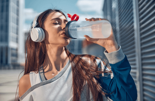 consume water